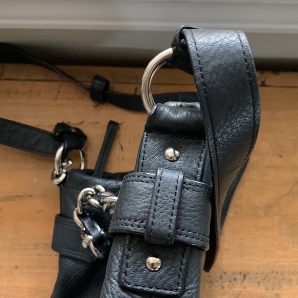 Vintage Coach Chain Duffel Crossbody pebbled leather Shoulder bag purse - Picture 8 of 12